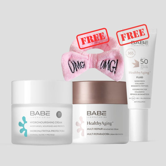 BABÉ Healthy Skin Care Set + FREE OMG Headband