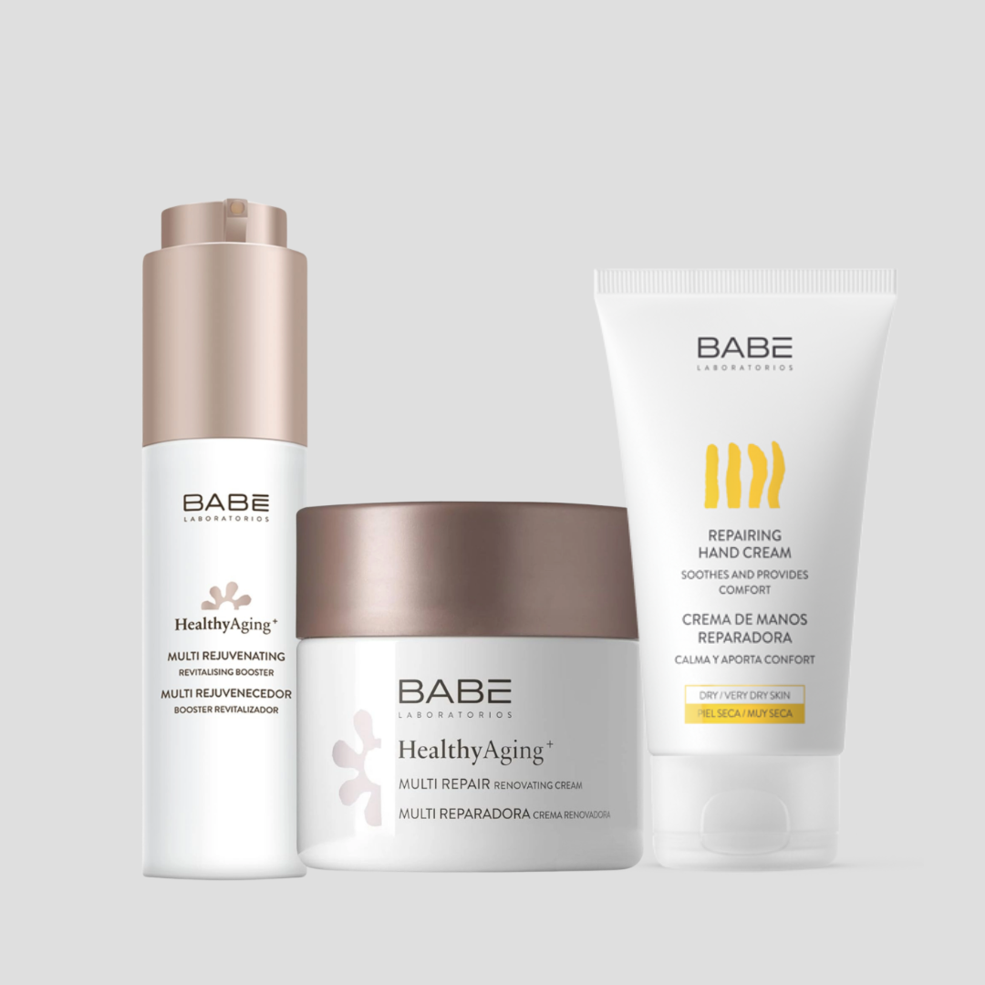 مجموعة بابي تجديد وإصلاح متكامل للبشرة + كريم يدين