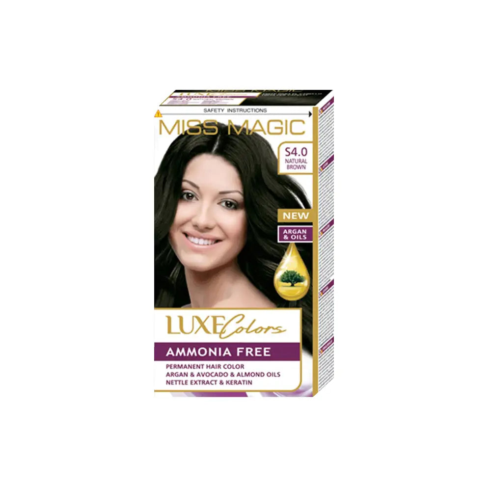 Miss Magic Luxe Hair Color Natural Brown 4.0 105gm