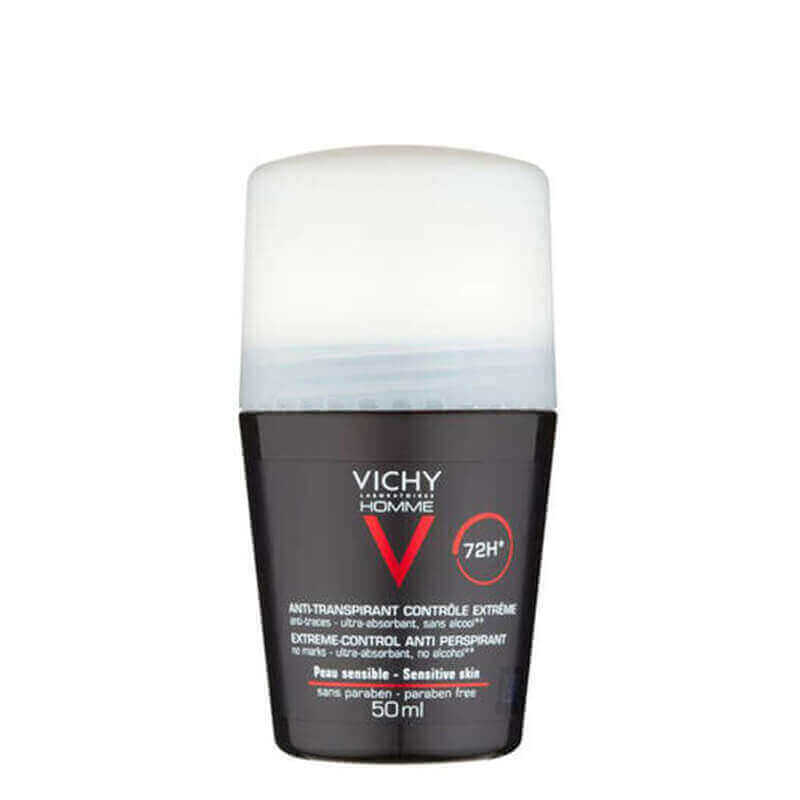 Vichy Homme Deodorant Anti Perspirant 72 Hrs 50 mL (Black) 81246