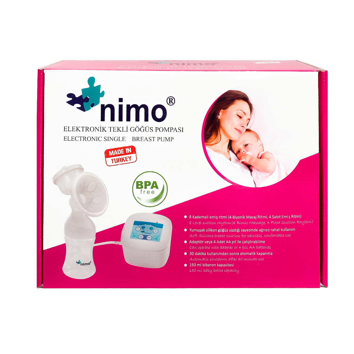 Nimo Single Electric Breast Pump S838S 806