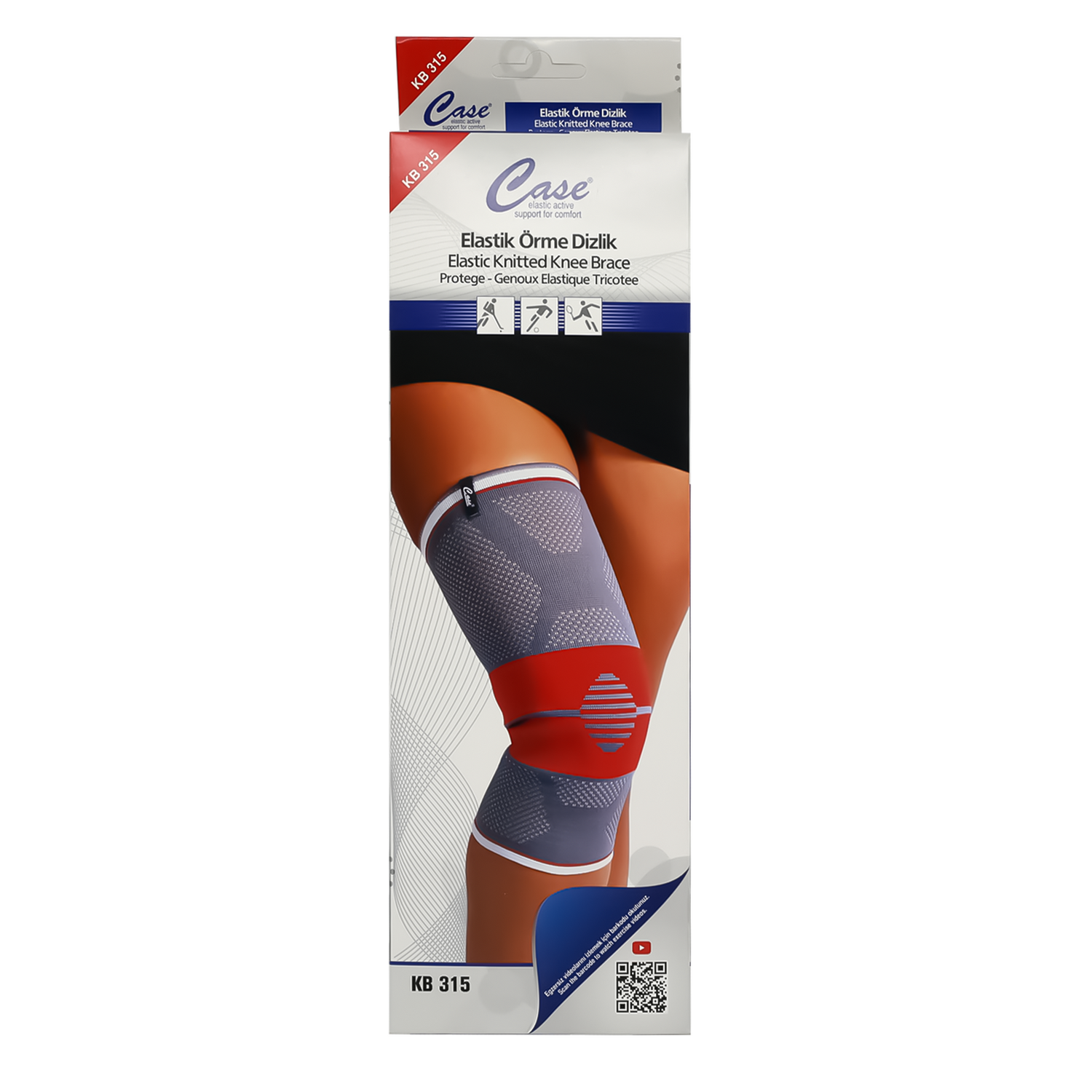 Case Knee Brace Elastic Knitted Kb 315 M