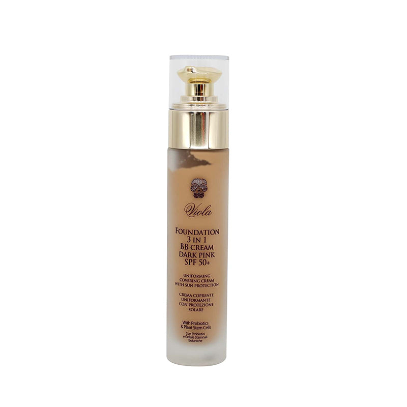 Viola Foundation 3 In 1 BB Cream SPF 50+ Dark Pink 50 ml VL019