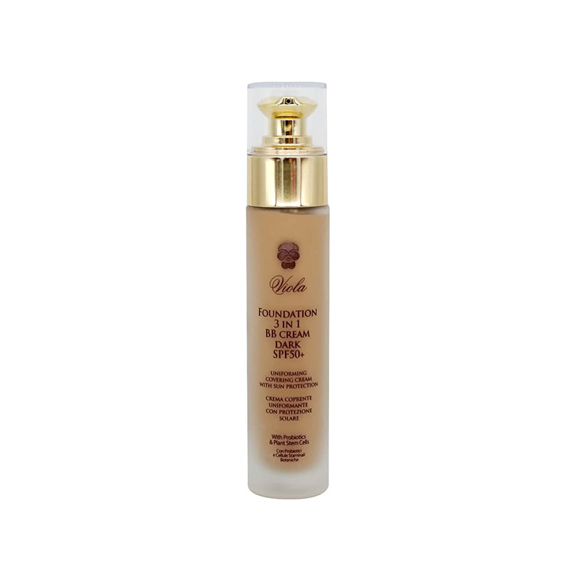 Viola Foundation 3 In 1 BB Cream SPF 50+ Dark 50ml VL017