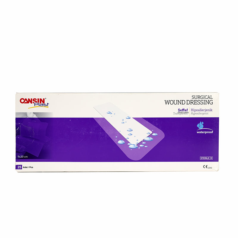 Cansinplast Transparent Wound Dressing 9*30Cm 25 Pcs 526