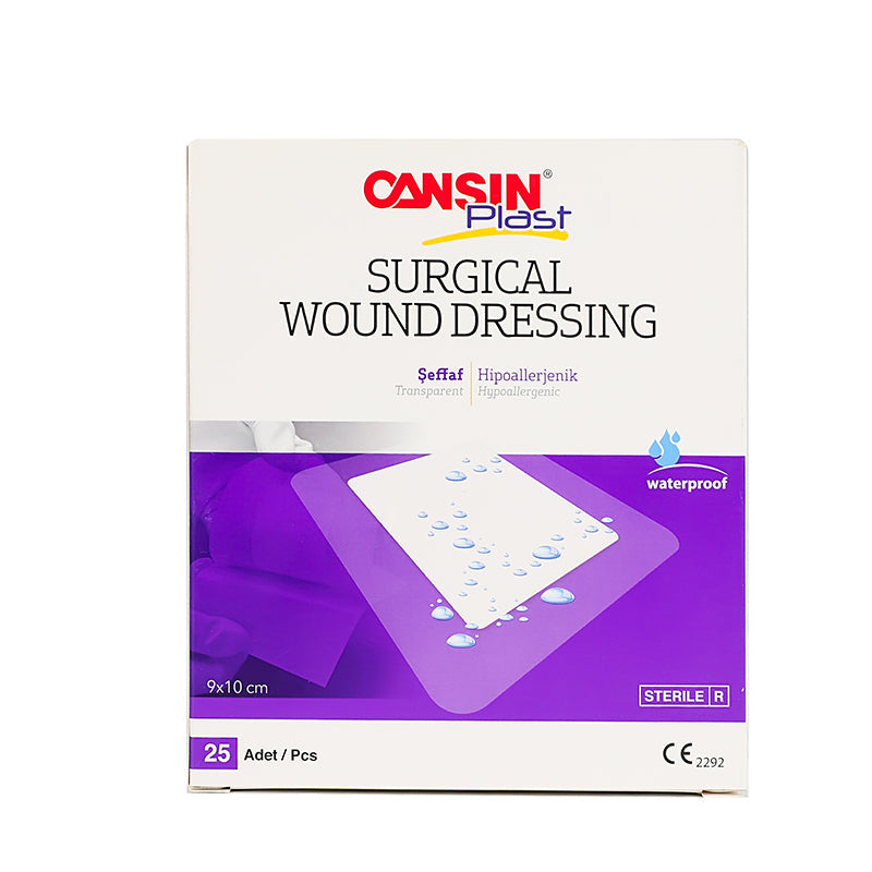 Cansinplast Transparent W.Dressing 9x10cm 25PCS 522