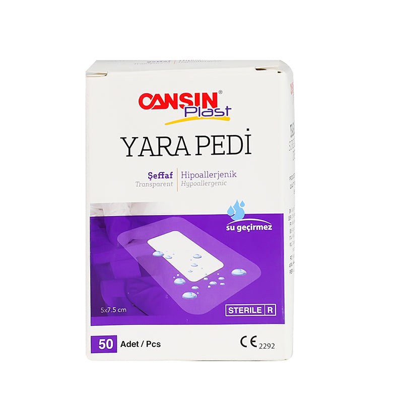 Cansinplast Transparent W.Dressing 5 x 7.5 cm 50PCS 520