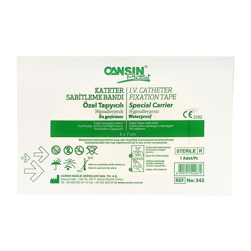 Cansinplast I.V. Catheter Fixation Tape 6*7Cm 50Pcs 542