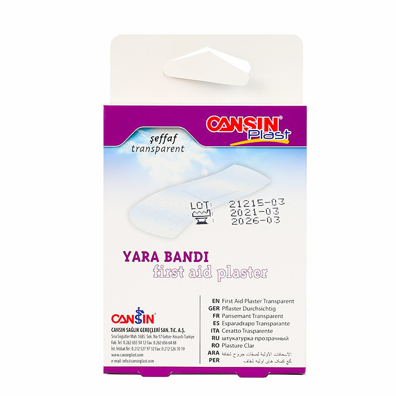 Cansinplast Transparent First Aid Plaster 20Pcs 215