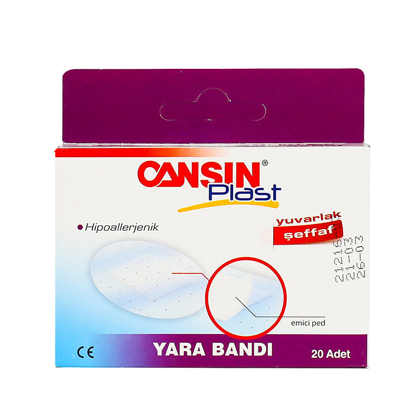 Cansinplast Round Transparent First Aid Plaster 20Pcs 216