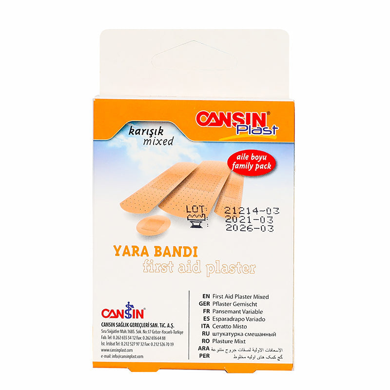 Cansinplast Mixed First Aid Plaster 20Pcs 214