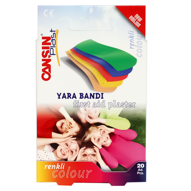 Cansinplast Colour First Aid Plaster 20Pcs 212