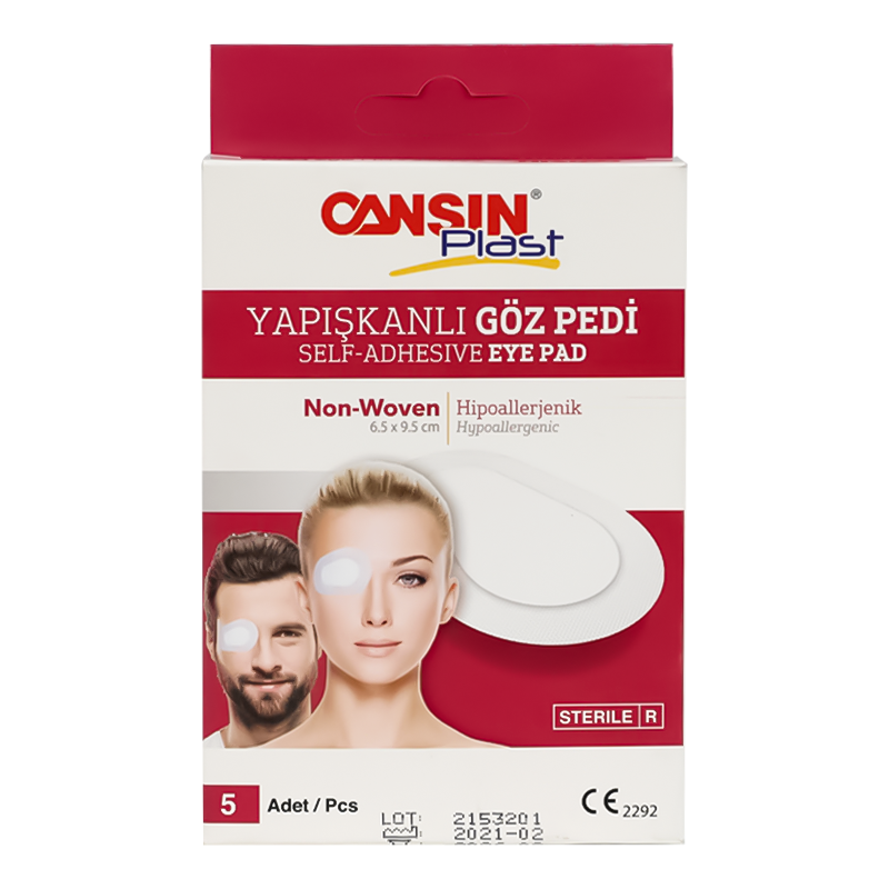 Cansinplast Eye Pad 6.5 X 9.5 Cm 5 Pcs 532S
