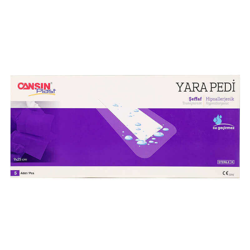 Cansinplast Transparent Wound Dressing 9*25Cm 5Pcs 525S