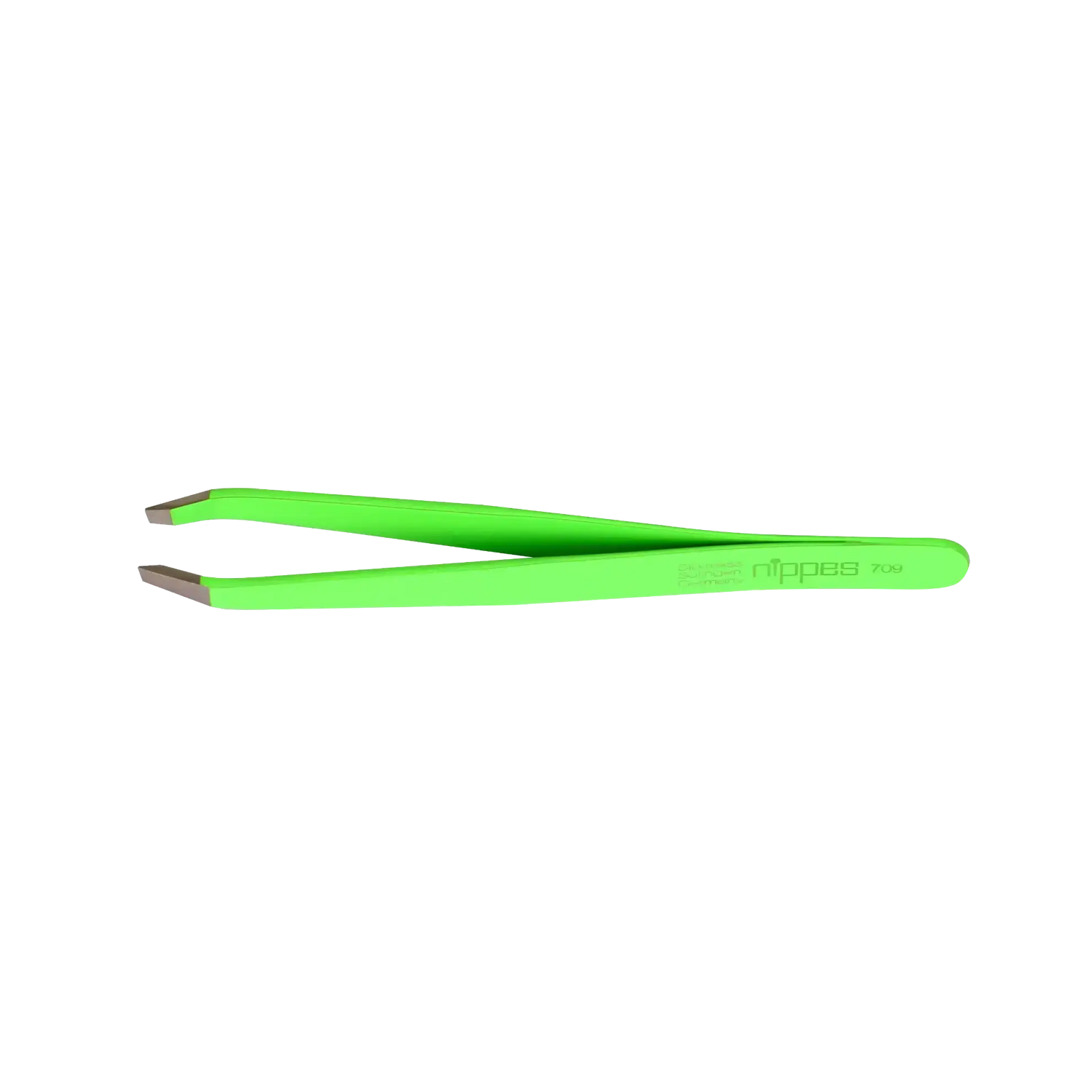 Nippes Tweezer Bent Stainless Green 709