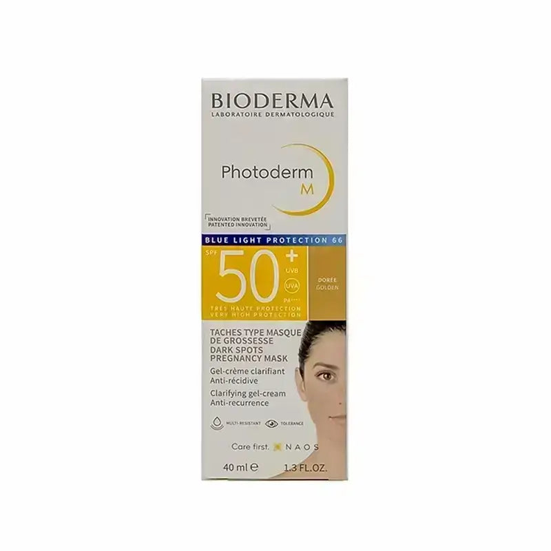 بيوديرما فوتوديرم ام بلو لايت حماية عامل حماية 50 جولدن 40 مل
