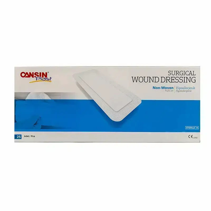 Cansin Plast Non-Woven Surgical Wound Dressing 9x25 cm 25 Pcs 505