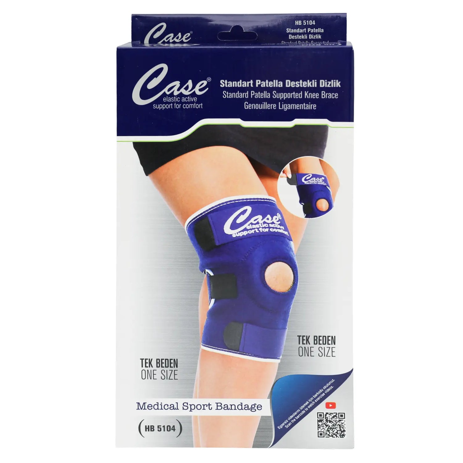 Case Patella Supported Knee Brace HB 5104 One Size