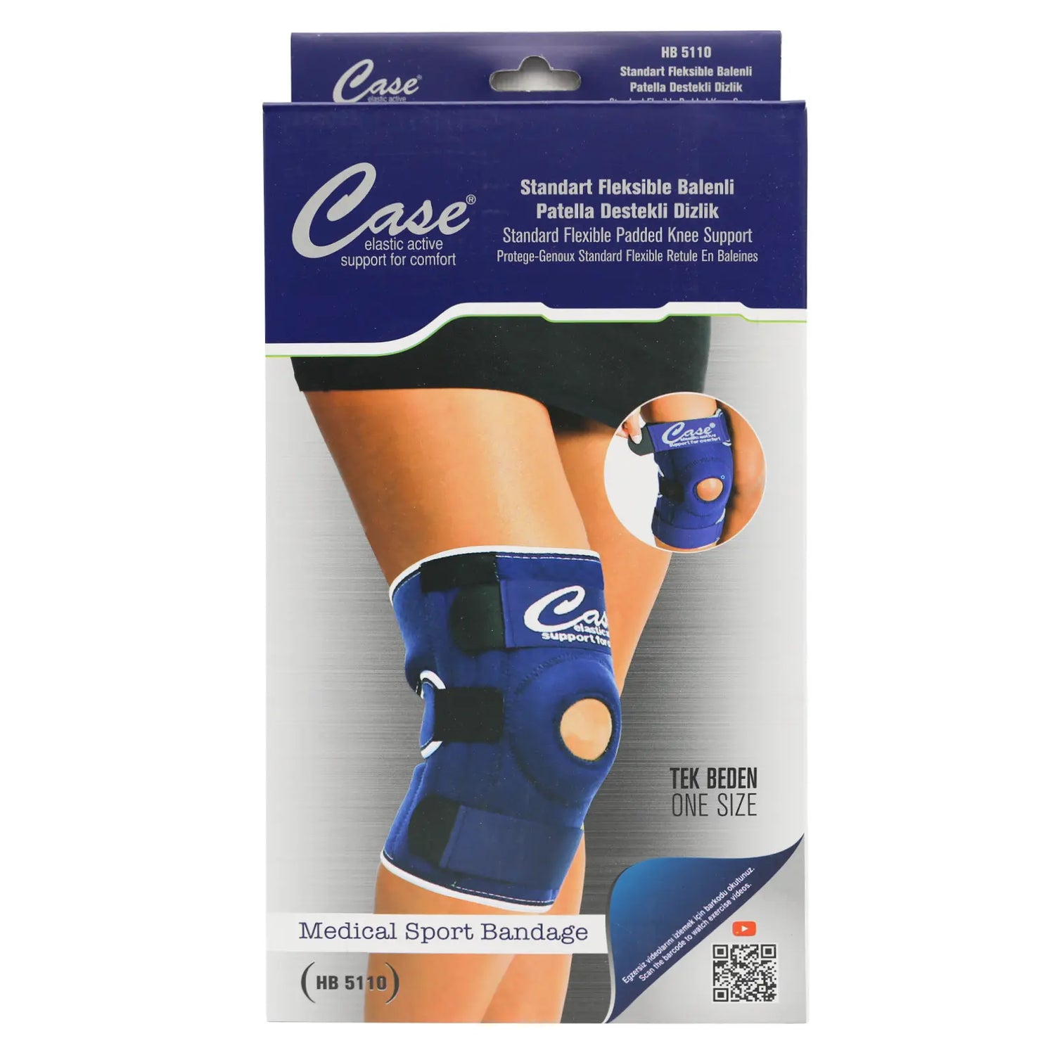 Case Flexible Padded Knee Brace HB 5110 One Size