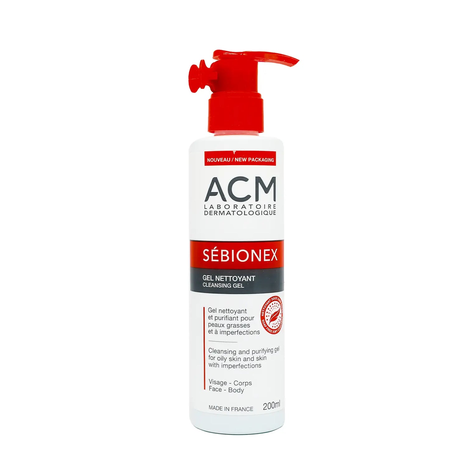 ACM Sebionex Cleansing Gel Face & Body 200 mL