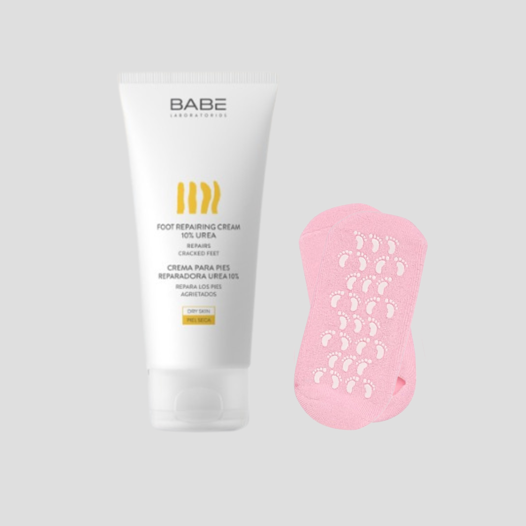 كريم بابي للترطيب القدمين مع جوارب ليلية مرطبة