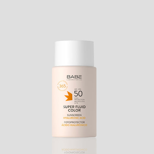 'BABE FACIAL SUNSCREEN SUPER FLUID COLOR SPF 50 50ML