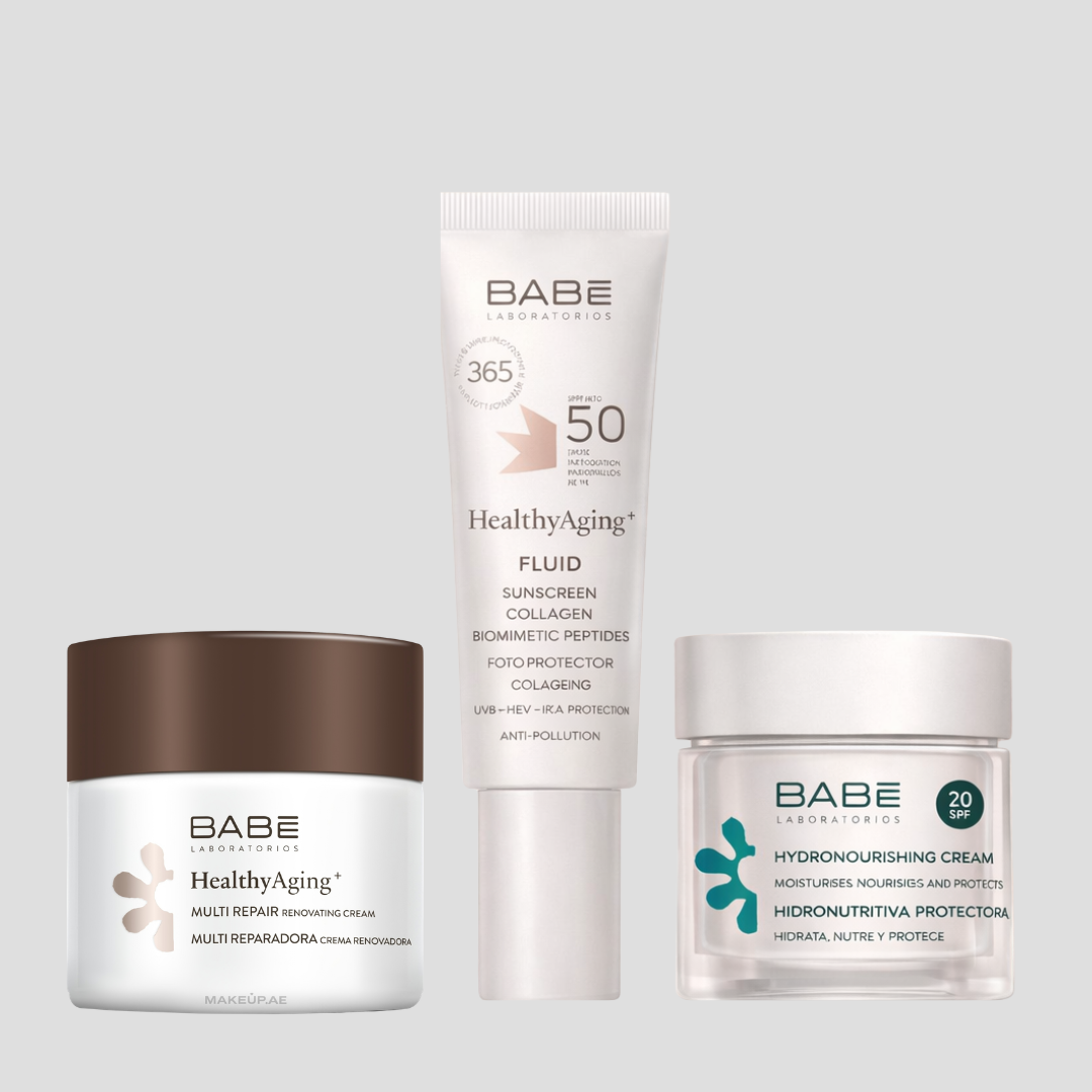 مجموعة تجديد البشرة وفيه حماية + ترطيب + تقشير